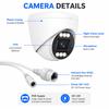 POE IP Camera 4K 5MP 4MP Security Camera Dual Light Full Color Night Vision Two-Way Audio H.265 ONVIF Indoor CCTV Cam