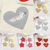 Love Heart Shape Scratch Card Sticker Scratch Coating Stickers Multifunctional Labels Self-adhesive