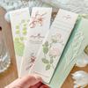 20pcs Nature Imprinting Bookmark Set Relief Flower Paper Memo Page Marker for Books Unique Reading