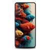 Синий Чехол для Телефона с Рыбами Океана для Samsung Galaxy A55 A35 A17 A07 A15 A13 A25 A51 A71 A72 A73 A32 A52 A52S A41 5G Мягкий ТПУ Чехол-Сумка