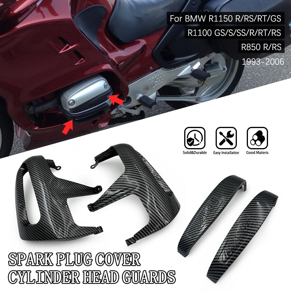 Углеродное волокно Для BMW R850RT R850GS R1100GS R1100RT R1100RS R1150RS Мотоцикл Одно зажигание Крышка свечи зажигания Боковая крышка двигателя