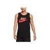 Nike Nsw Tank Icon Futura Повседневный спортивный дышащий жилет с логотипом для мужчин, топы, черный AR4992-010