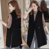 Waistcoat Women's Mid-length Autumn Korean Version of The Large Size Women's Spring and Autumn Suit Waistcoat Jacket Women's Waistcoat