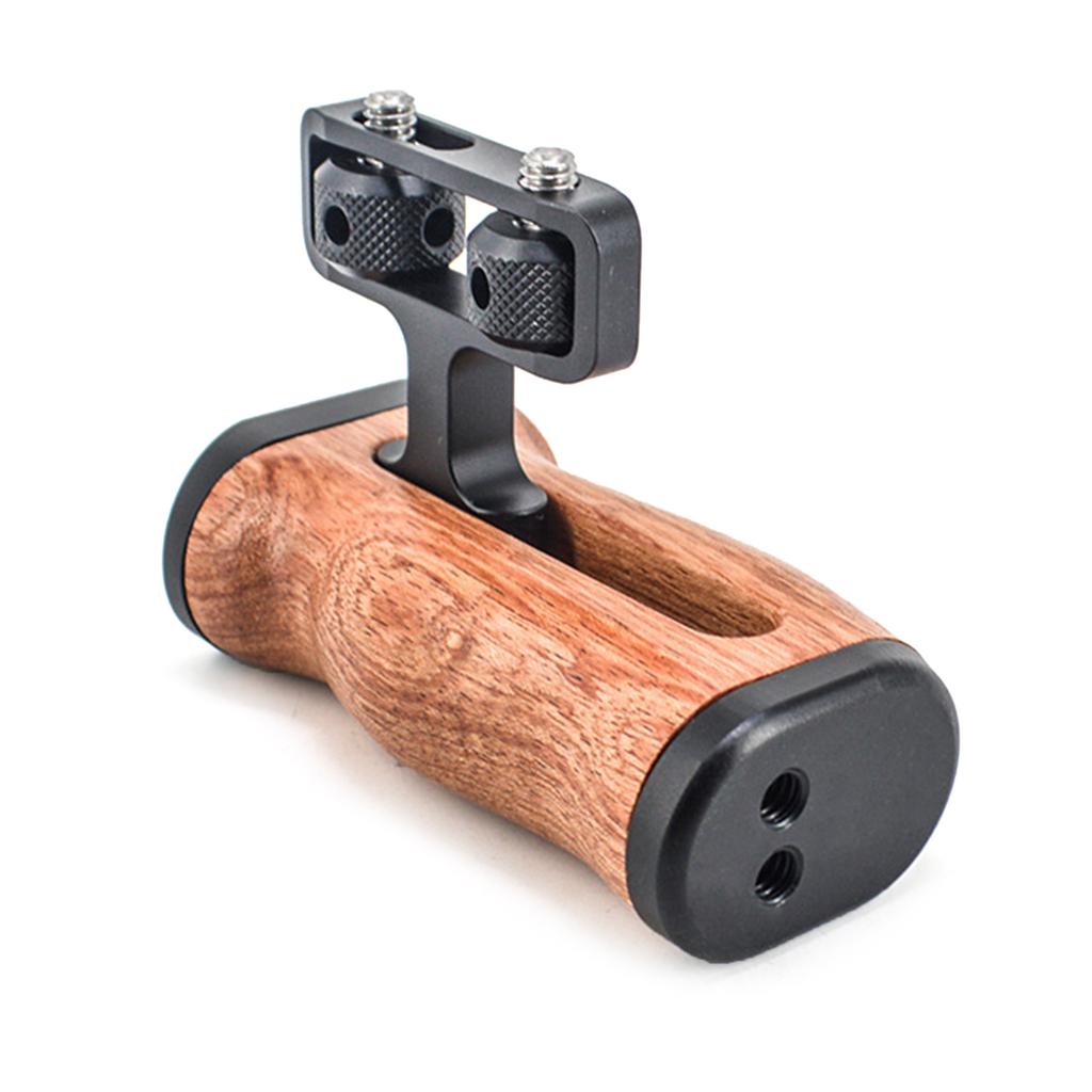 Деревянная ручка-держатель для камеры с удлинителем для холодного башмака для зеркальных камер, крепление для заполняющего света