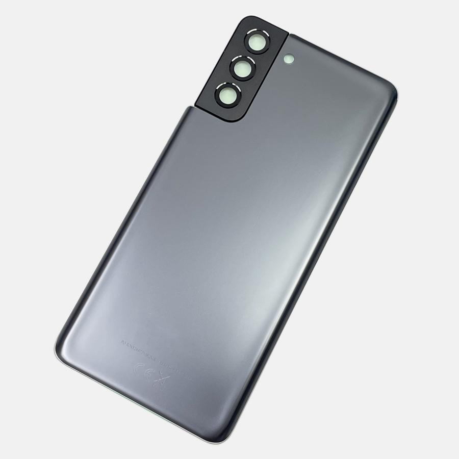 S21 Plus 5G Задняя стеклянная крышка Задняя панель Замена аккумулятора, Для Samsung Galaxy S21+ 5G Задний корпус с объективом камеры