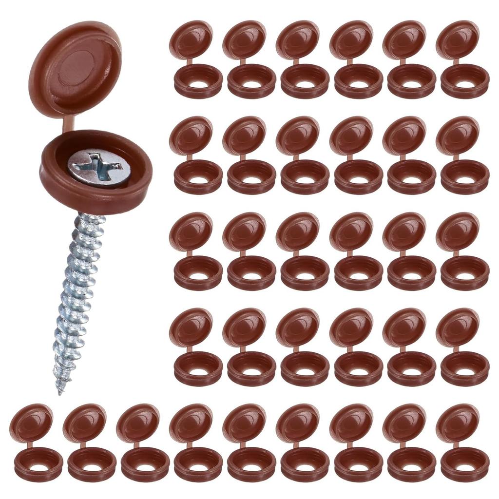 Plastic Nails Hinged Screw Caps Protective Self-tapping Screws Decorative Cover Furniture Hardware Nuts Bolts Folding Cap
