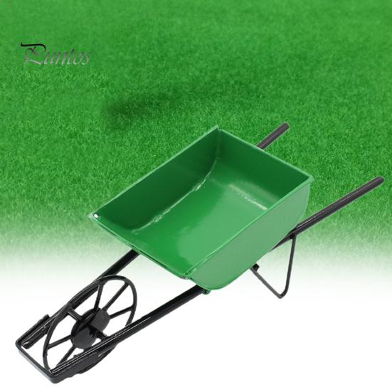 Кукольный домик, тележка с высокой детализацией, украшение, металлическая мини-тачка, сказочные садовые аксессуары для сцены, реквизит