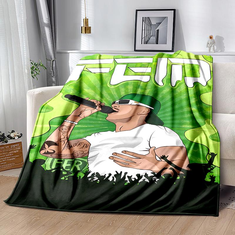 1pc Blanket Feid6 Print Design, Lightweight Blanket for Sofa, Bed- Soft &Warm, Gift for All Seasons like Christmas, Halloween