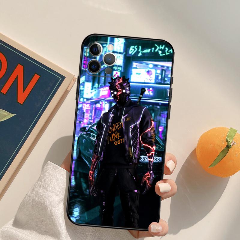 Чехол Cyberpunks для iPhone 16 15 14 13 12 11 Pro Max XS XR X 12 13 Mini 16 15 Plus Fundas