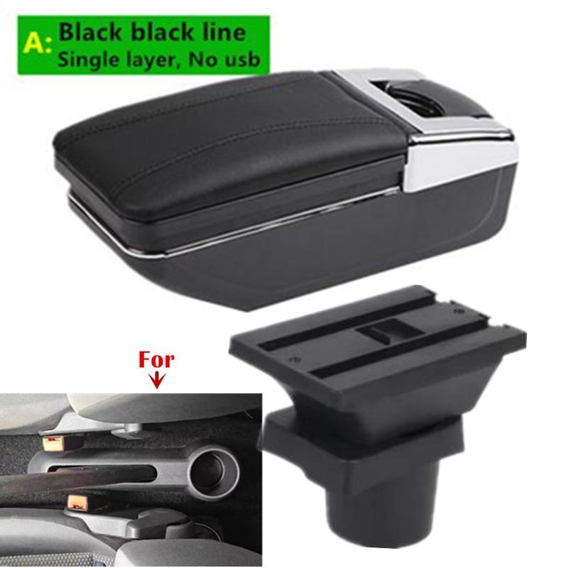 For Volkswagen UP Armrest Box For Skoda Citigo VW UP Seat Mii Car Armrest Storage box with USB LED light Retrofit Car Accessorie