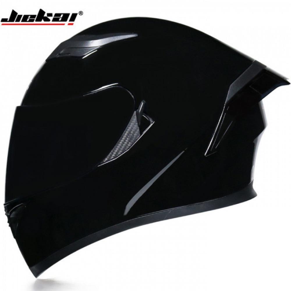 Jiekai Electric Motorcycle Helmet Men's and Women's Full Helmets Double Lenses Full Overlay Street Car Bluetooth Universal In All Seasons