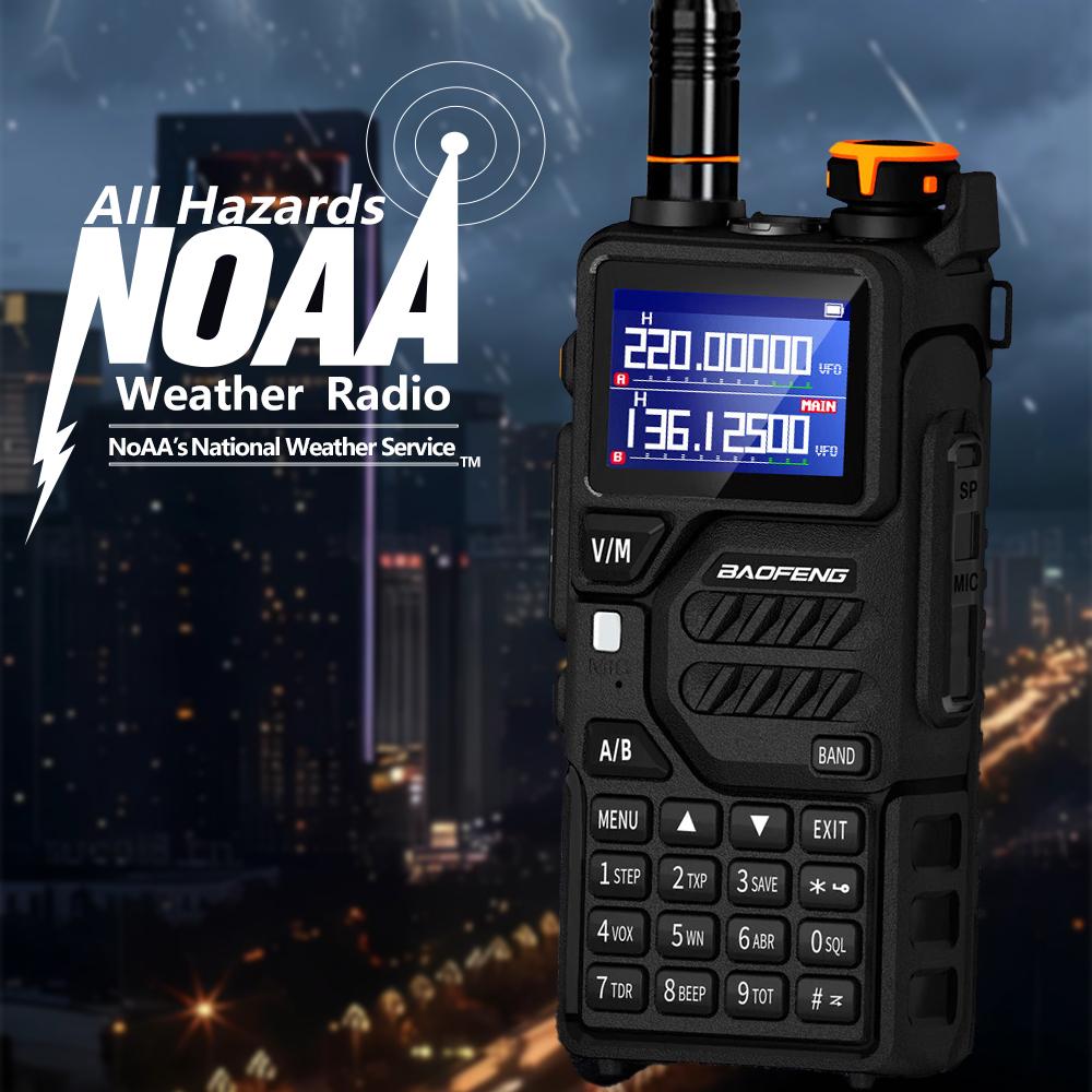 1/2PC Baofeng UV-K5PLUS amateur radio 12W UHF/VHF Ham Radio 999CH used for long-distance communica transceiver triband car radio