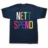 Funny Nettspend Rainbow Logo Graphic T-shirts Men Women's Fashion Casual Oversized Tshirt 100% Cotton Loose Oversized T Shirt