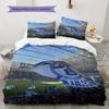 S04 Pattern Bedding Home Decoration Birthday Gift ( 1 duvet cover + 2 pillowcase, without core),fan merchandise.