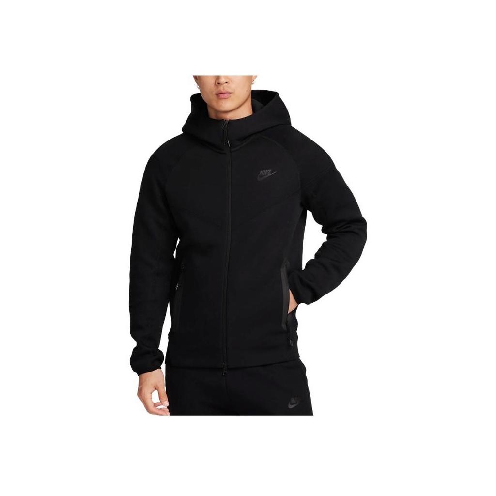 Nike Сплошная спортивная куртка на молнии с капюшоном и двойной молнией Мужские куртки черные FB7922-010