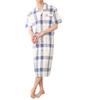 ON NISHIKI Summer Sleeper Short Cool Soccer Long Loungewear X Size Men's Pajamas, Sleeve, 100% Cotton, Fabric, Skin-Friendly, Open-Front, Length,