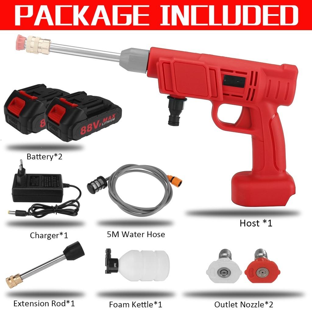 88VF 1000 Вт Беспроводная водоструйная автомойка Портативная машина для очистки водяных форсунок высокого давления