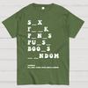 Funny Dirty Word Cotton Summer Casual Cool Loose T-Shirt