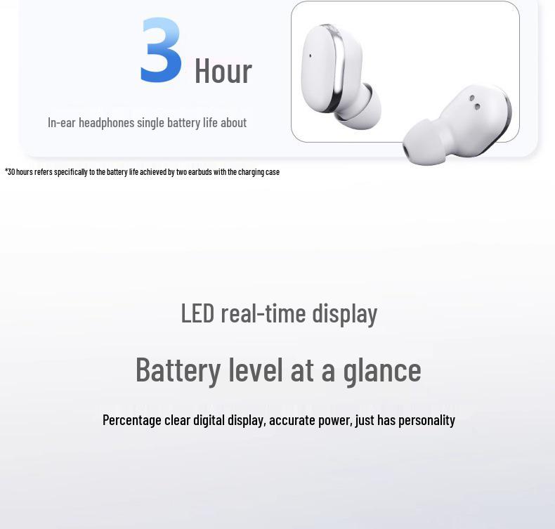 Q8 Высококачественные Bluetooth-наушники с шумоподавлением, цифровым дисплеем, удобной посадкой, готовы для занятий спортом, беспроводной модуль 5.4