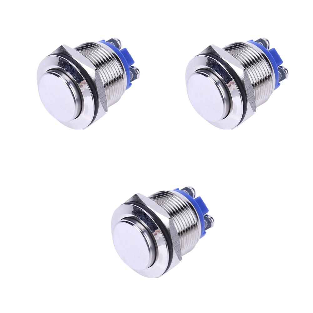 1-3 шт. 19 мм металлические кнопочные переключатели сброса типа 12 В водонепроницаемый автомобильный источник питания для двигателя Вкл. Выкл. Старт Стоп кнопочный переключатель