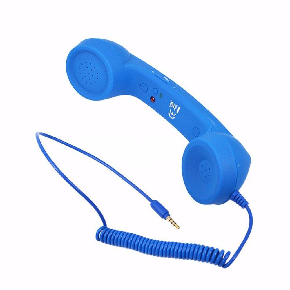 Multifunction Telephone Handset Radiation Proof Wired Headphones Retro Phone Handset Home Office