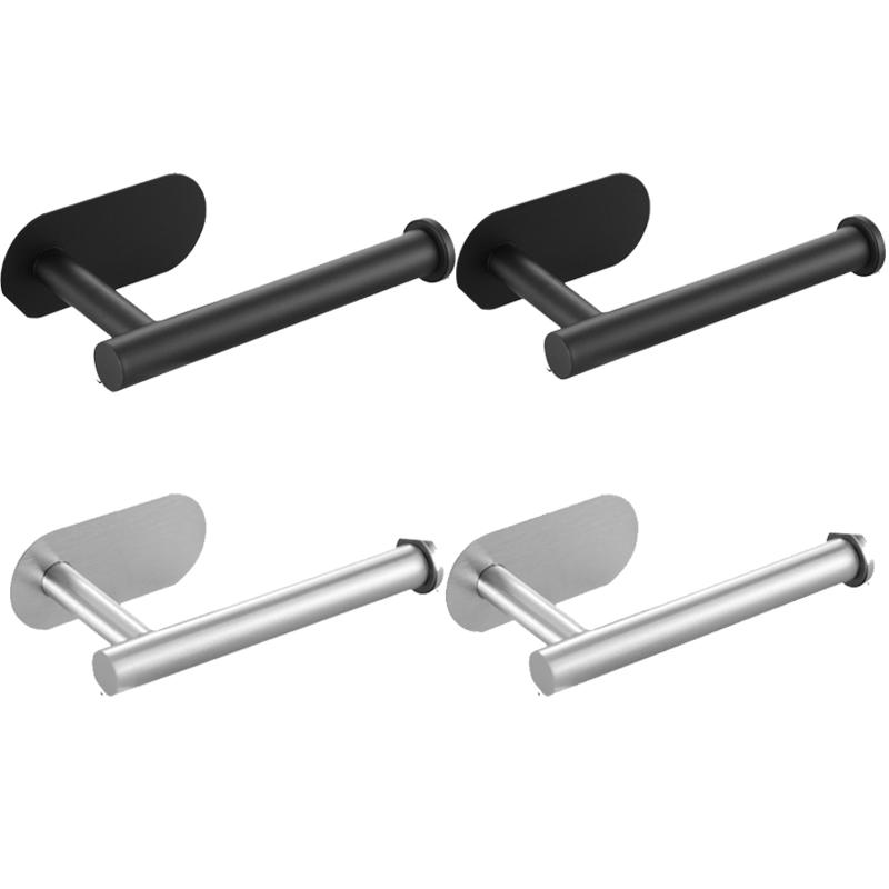 Самоклеящийся держатель для туалетной бумаги и полотенец, настенное крепление из нержавеющей стали, диспенсер для рулонов полотенец для ванной комнаты и кухни