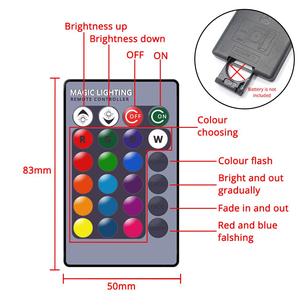 2X C5W Car Led RGB 5050 6SMD 31/36/39/41mm Festoon Dome Car Door Lights Automobile Remote Controller Colorful Reading Lamps Roof Atmosphere Bulbs