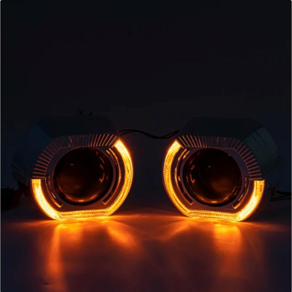 Автомобильная 2,5-дюймовая бифокальная линза 'Ангельский глаз' H1HID Ксеноновая фара Фара Фара Автомобильные лампы Продукты Универсальный