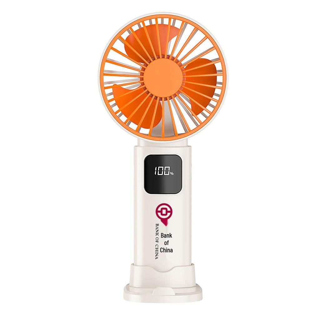 Portable USB Rechargeable Handheld Fan - 100-Speed Stepless, Strong Wind Power, Mini Size