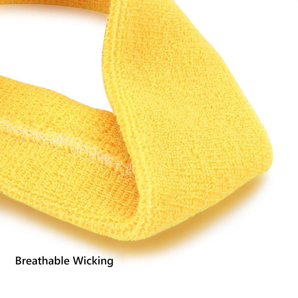 Cloth Moisture Wicking Sports Headbands Athletic Sweat Bands Cotton Sweatband Elastic Hair Bands