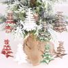 Christmas Wood Snowflake Star Tree Shape Hanging Pendant 3D Home Party Ornament