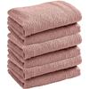 Set of 6 "Spa" Terry Guest Towels 30 X 50 Cm / 400 Gr/m² - "Spa" Old Pink