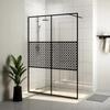 VidaXL Shower Wall with Glass Bathtub Partition Bathroom Accessory Shower Partition Home Interior ESG 151032