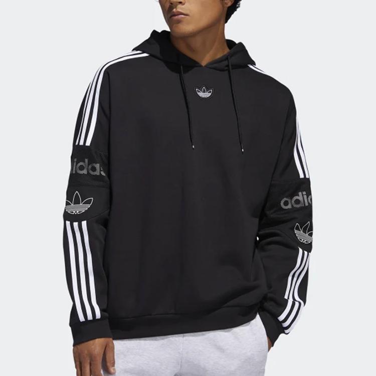 adidas Originals Trefoil TS TRF Hoodie Мужская толстовка с капюшоном черная ED7115
