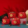 4Pcs Handle Chinese Wedding Candy Bag Big Red Wedding Candy Gift Boxs  Marriage Supplies