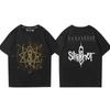 Slipknots Heavy Unisextal Band Печатная футболка Унисекс Хлопковая футболка Музыкальная графика Футболка Harajuku Уличная одежда Негабаритные футболки унисекс