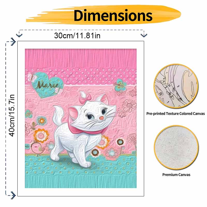 Disney Мари Кот картина маслом набор для творчества ручная работа DIY подарок украшение дома