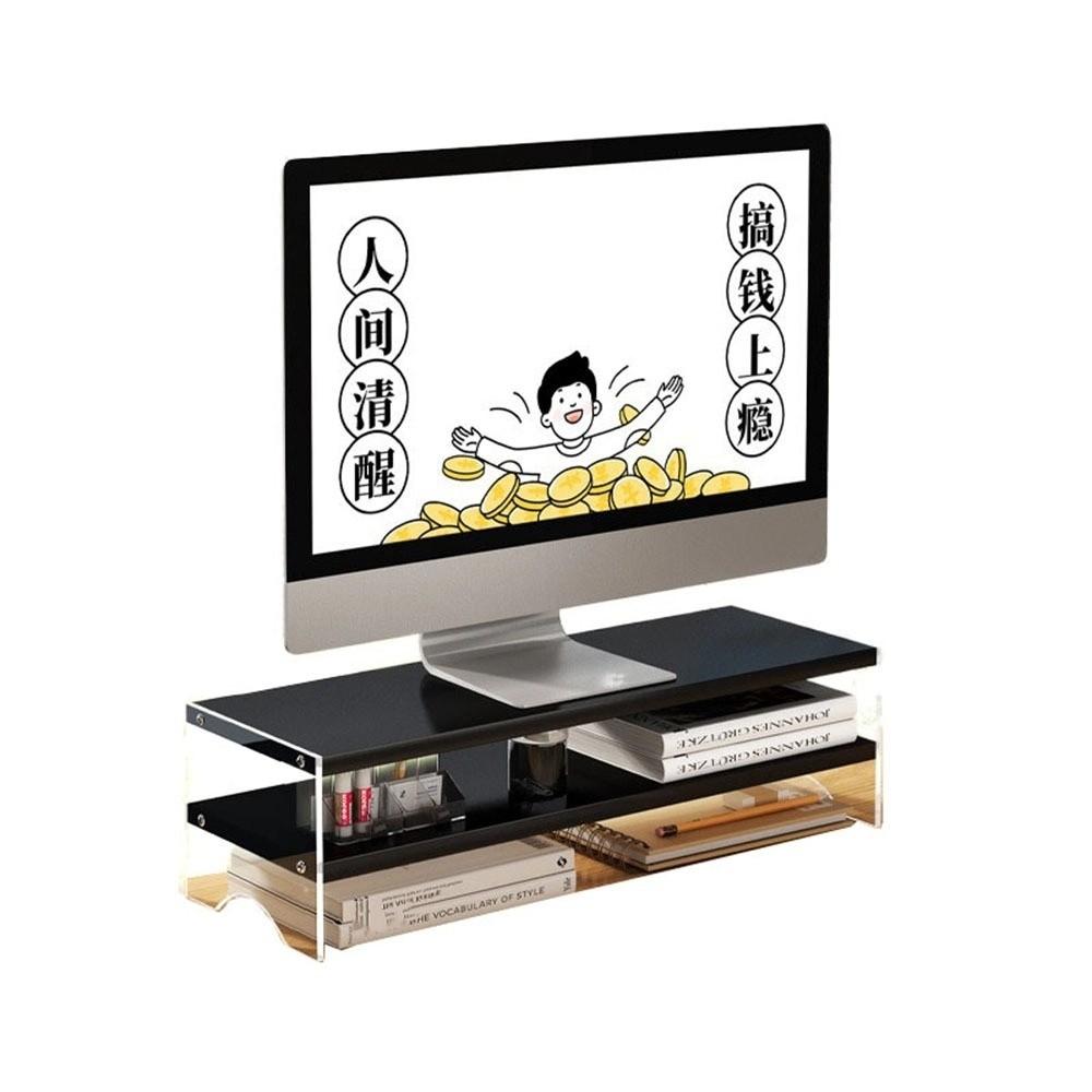 Однослойная/Двухслойная Акриловая Плавающая Подставка для Компьютера Защита Шеи Комфортная Высота для Просмотра Подставка для Настольного Ноутбука