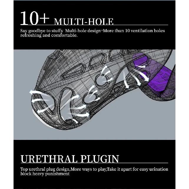 Intelligence Chastity Cage Men 9 Electric Shock SM Conditioning Abstinence Plastic Penis Lock Urethral Blockage Remote Control