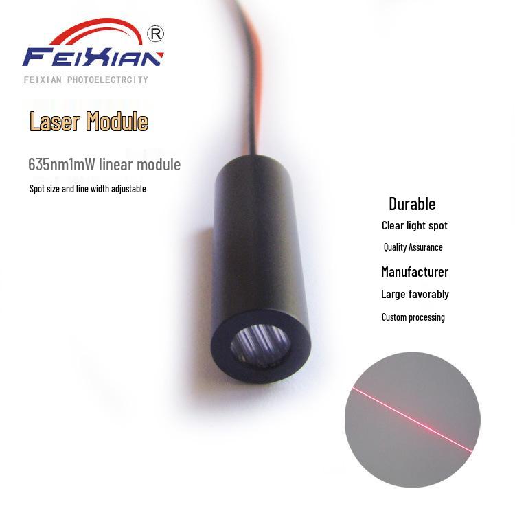 635nm 1mW Red Line Laser Module Positioner