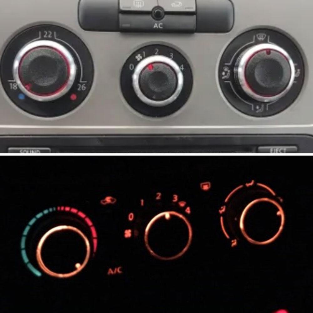 3 шт. Ручки кондиционера для автомобиля Volkswagen VW Golf 5 MK5 Jetta Tiguan Touran Passta B6 B7 3C для Skoda Octavia A5 Ручки кондиционера