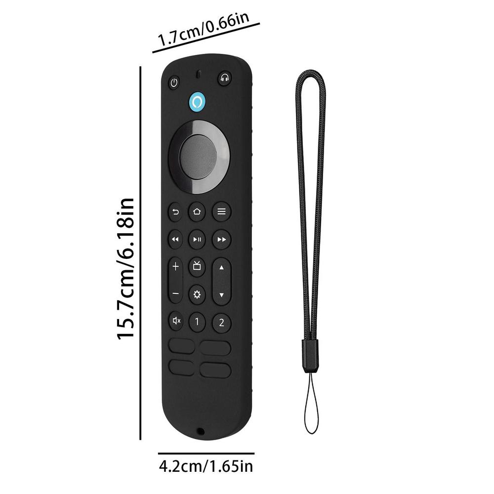 Силиконовый Чехол для Пульта ДУ Alexa Voice Remote Pro Аксессуары для Smart TV Ударопрочный Нескользящий Защитный Чехол Оболочка Пульта