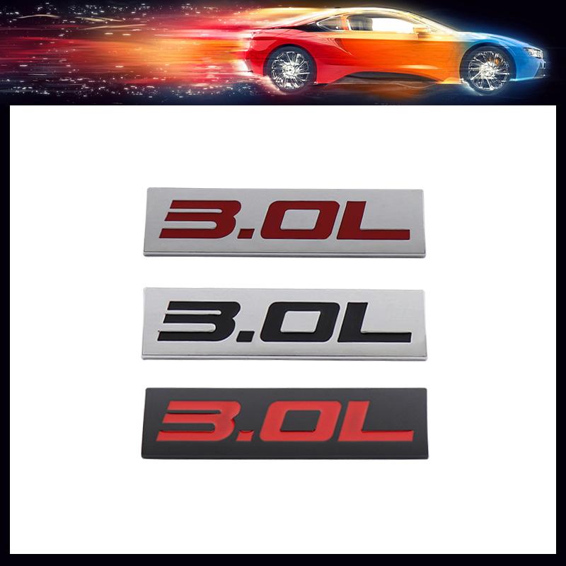 Premium 3.0L 3.0 L for Universal car Engine Hood Fender trunk Tail Rear Bonnet Nameplate Decal Emblem Badge Sticker