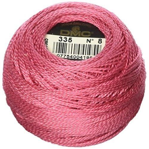 Fil à broder - DMC - 116 8-335 - Coton perlé - Rose - Taille 8