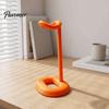 Headphone Organizer for Desk 3D Printed Stand, Modern Curved Gaming Headset Holder Desktop Stable Support Storage, Display Rack Office Study Room and