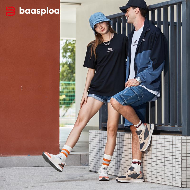 BAASPLOA Женская повседневная спортивная обувь с сетчатой поверхностью, дышащая, нескользящая, удобная брендовая женская обувь для бега на открытом воздухе, повседневная спортивная женская обувь