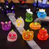 Halloween Glow-in-light Pumpkin Ghost Gardening Gardening Accessories Car Glow-in-light Small Ornaments