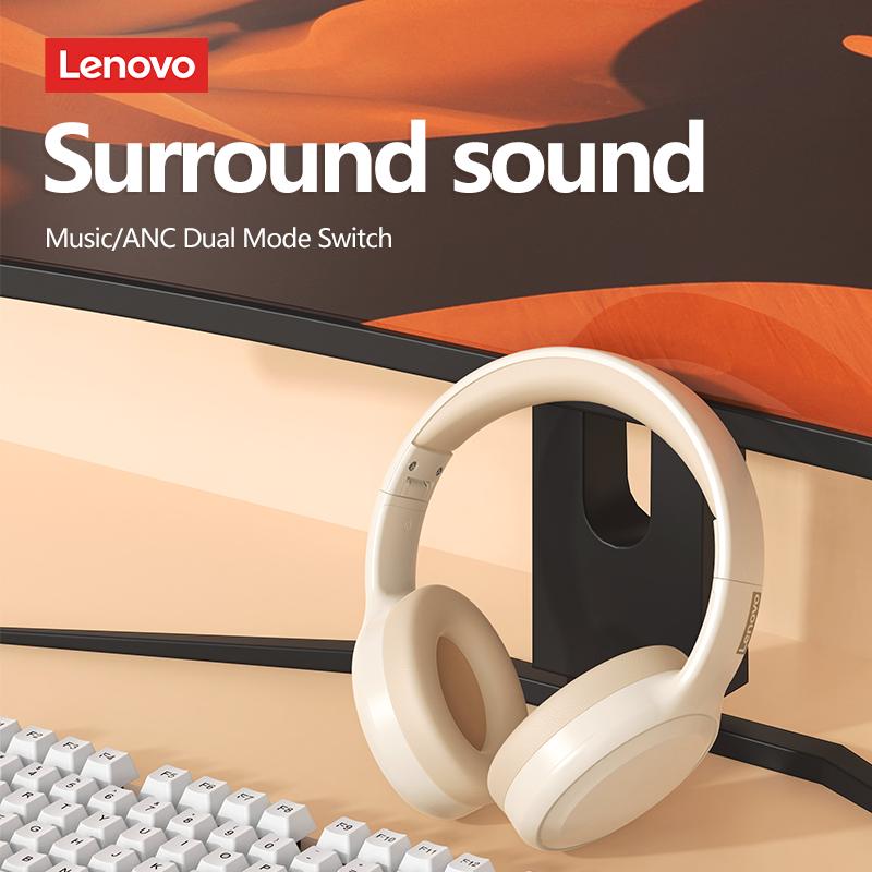 Lenovo Беспроводные наушники TH30, Bluetooth-наушники 5,0, складная гарнитура, спортивные наушники, игровые Bluetooth-наушники