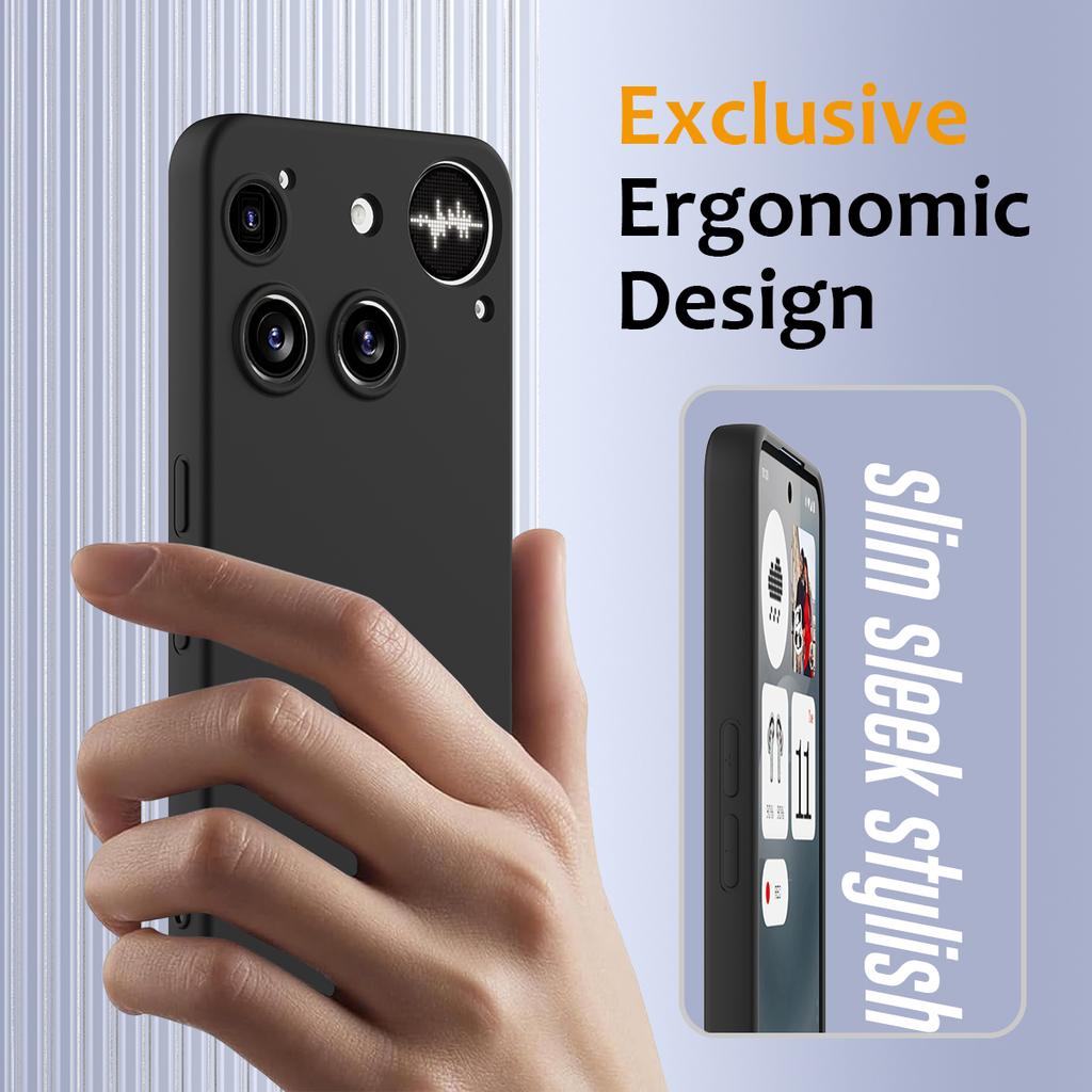 For Nothing Phone (3) 5G Case Compatible with MagSafe Anti-Drop Liquid Silicone Phone Cover