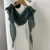 Creative Ramie Cotton Scarf Zen Dance Tara Yarn Texture Lengthened Scarf Women'S Thin Literary Shawl
